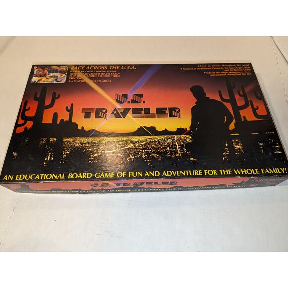 1980 US Traveler Vintage Board Game Learning Education Race Across the USA Rare - Picture 10 of 11